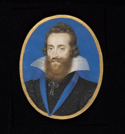 3869 Ludovic Stuart, 2. Lennox Dükü ve Richmond Dükü (1574-1624) (kart üzerinde parşömen üzerinde wc) by Isaac Oliver