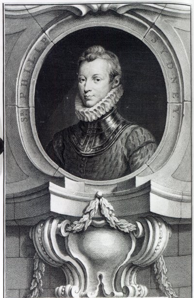 Sir Philip Sidney, Jacobus Houbraken tarafından oyulmuş, 1743 by Isaac Oliver