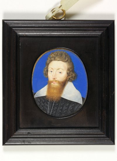 Sir Richard Liveson (Leveson), İngiltere Koramiral (parşömen üzerine suluboya) by Isaac Oliver