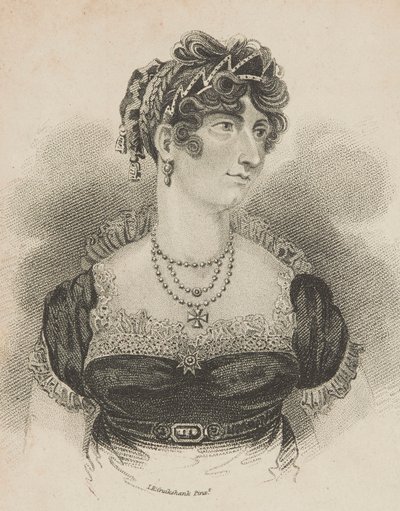 Ekselansları Galler Prensesi by Isaac Robert Cruikshank