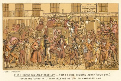 Beyaz At Mahzeni, Piccadilly by Isaac, Robert and George Cruikshank