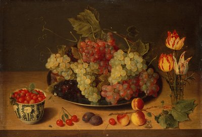 Meyve ve Çiçeklerle Natürmort (yağlı) by Isaac Soreau