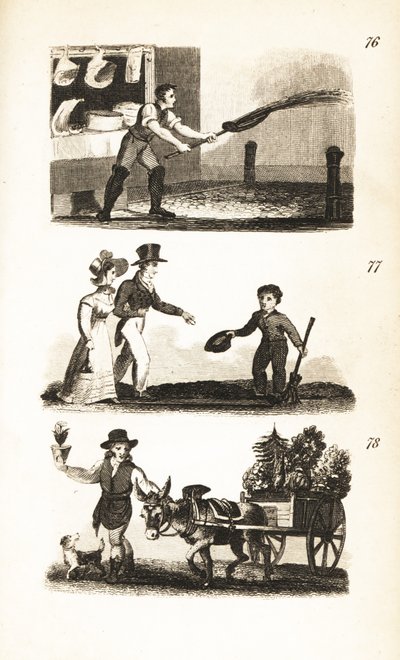 Sokakları Sulamak, Geçitteki Küçük Çocuk ve Saksı Adam by Isaac Taylor
