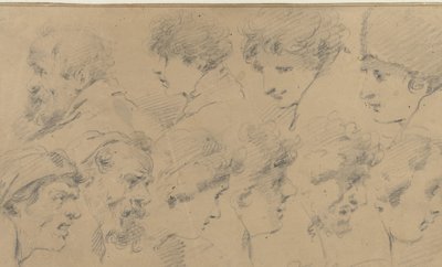 On başlı çalışma sayfası by Isaac Walraven (possibly)