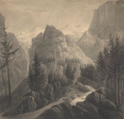 Geçidin Başlangıcı/ Gemmi'ye Doğru/ Bernese Tarafından by Isaac Weld