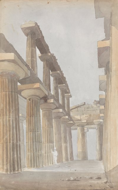 Paestum'daki Büyük Tapınağın içi by Isaac Weld