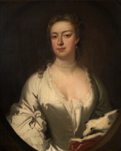 Beyaz Ve Erminli Bir Kadının Portresi, 1738. by Isaac Whood