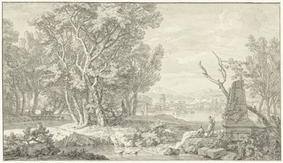 Arkadya manzarası by Isaac de Moucheron