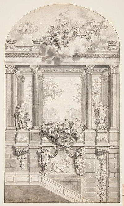 Merdiven Tasarımı, Voorst Kalesi, Lahey, Hollanda by Isaac de Moucheron
