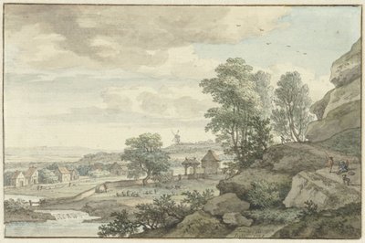 Bentheim civarından bir görüntü by Isaac de Moucheron