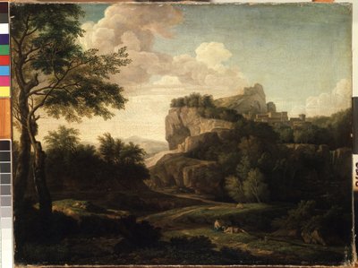 Isaac de Moucheron (1667-1744) 18. Yüzyıl Mikalojus Konstantinas Ciurlionis Güzel Sanatlar Müzesi, Kaunas, Litvanya "Peyzaj" tablosu by Isaac de Moucheron