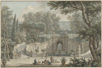 Tivoli'deki Villa d'Este Bahçesi'nin görünümü Tivoli'deki Villa d'Este bahçesinin görünümü by Isaac de Moucheron
