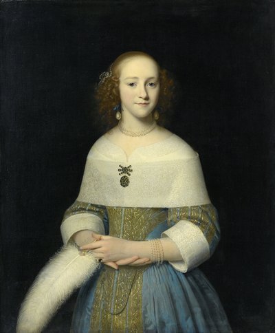 Genç Bir Kadının Portresi, muhtemelen Susanna Reael, 1656 by Isaack Luttichuys