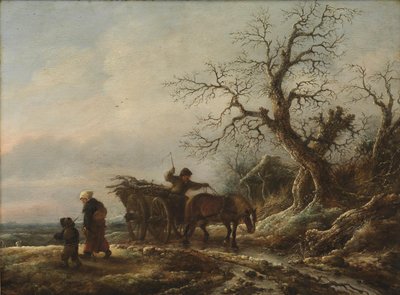 Bir Kış Manzarası by Isaack van Ostade