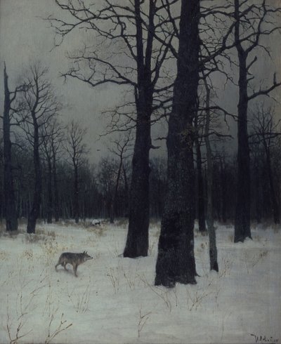 Kışın orman, 1885 by Isaak Ilyich Levitan