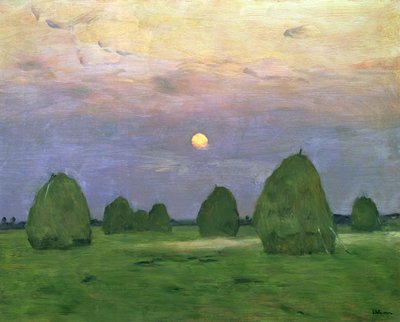 Hayricks Alacakaranlıkta, 1899 by Isaak Ilyich Levitan