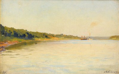 Volga Nehri Bankası, 1889 by Isaak Ilyich Levitan