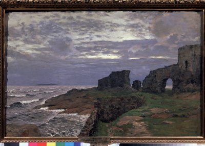 Geçmişin Kalıntıları, Alacakaranlık, Finlandiya - Tablo Isaak (Isaac) Ilyich Levitan (1860-1900), tuval üzerine yağlı boya by Isaak Ilyich Levitan