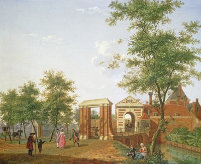 Zylpoort'un görünümü, Harlem, 1780 by Isaac Ouwater