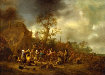 Bir Hanın Dışında Köylüler, 1642 by Isack van Ostade