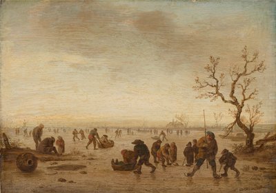 Buzda Patenciler, c.1642-45 (meşe ağacı üzerine yağlıboya) by Isack van Ostade