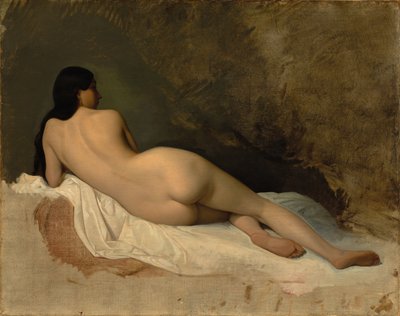 Yatan Çıplak Çalışması, c. 1841. by Isidore Pils