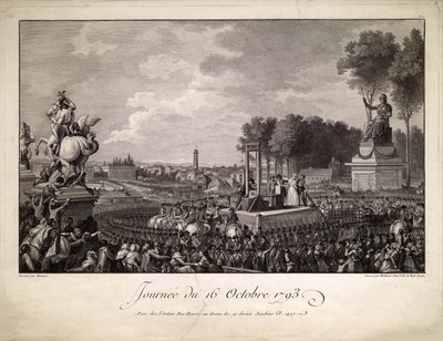 16 Ekim 1793 Günü Marie Antoinette