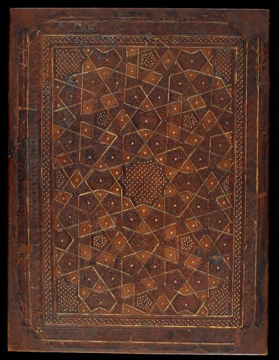 Kitap kapağı, Mısır veya Suriye, Memluk dönemi (karton üzeri deri) by Islamic School