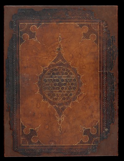 Kitap kapağı, Mısır veya Suriye, Memluk dönemi (karton üzeri deri) by Islamic School