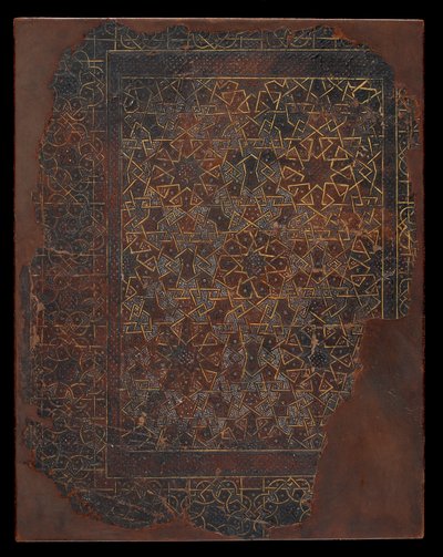 Kitap kapağı, Mısır veya Suriye, Memluk dönemi (karton üzeri deri) by Islamic School