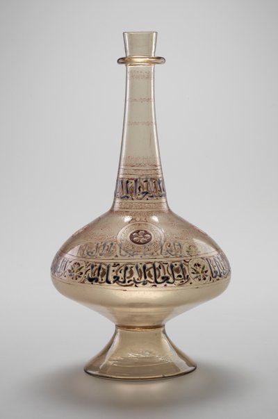Şişe, Davud, Yemen Resulid Sultanı, Memluk Hanedanı, 12961321 (emaye ve yaldızlı cam) tarafından yaptırılmıştır. by Islamic School