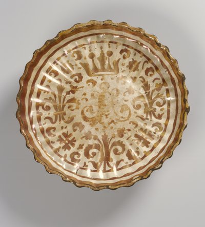 Süslü tabak, Mağribi (fayans) by Islamic School
