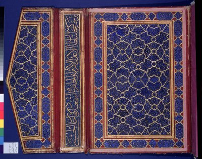 Ciltte (deri) sülth yazısı bulunan bir Kuran kılıfının iç yüzü (bkz. 181735) by Islamic School