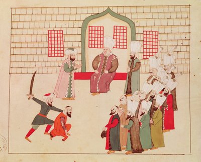 Ms 1671 Bir vezir infazı izliyor by Islamic School