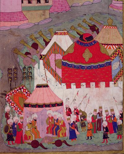 TSM H.1524 Kanuni Sultan Süleyman (1494-1566) tarafından Viyana Kuşatması, 1529, Lokman