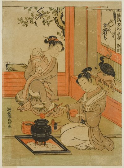 Kakkyo (Çince: Guo Ju), "Yirmi Dört Dindarlık Abidesinin Modaya Uygun Japon Versiyonları (Furyu Yamato nijushiko)" serisinden by Isoda Koryusai