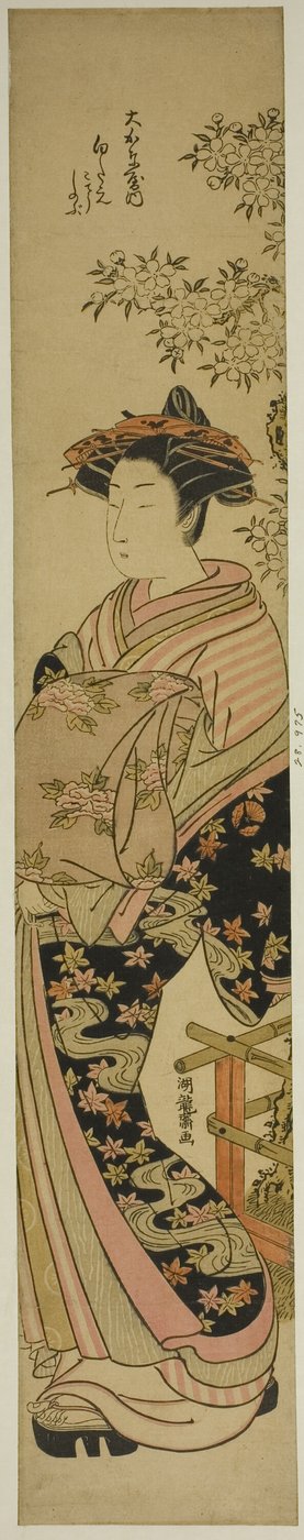Okanaya'nın Fahişe Shirotae'si by Isoda Koryusai