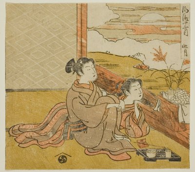 Sekizinci Ay (Sogetsu), "Modaya Uygun On İki Ay (Furyu juni tsuki)" serisinden by Isoda Koryusai