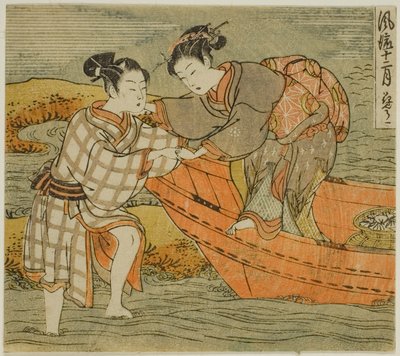 Üçüncü Ay (Hanamizuki), "Modaya Uygun On İki Ay (Furyu juni tsuki)" serisinden by Isoda Koryusai