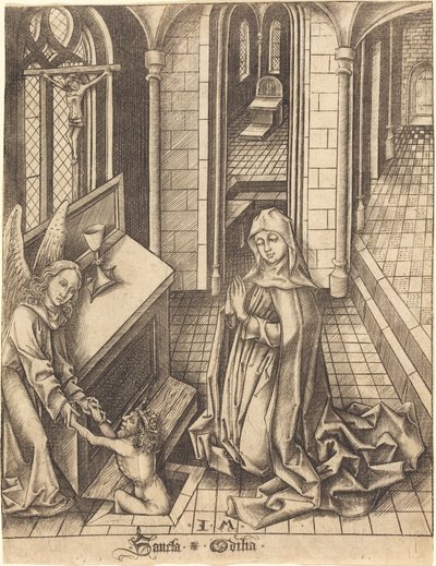 Aziz Ottilia, c.14751480. by Israhel van Meckenem