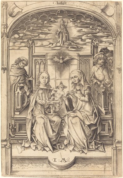 Kutsal Aile, c. 14751480. by Israhel van Meckenem