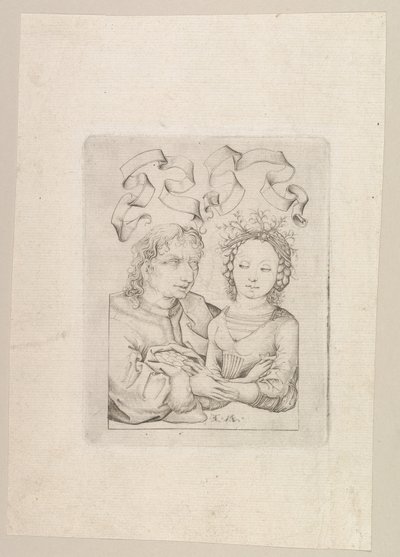 Uyumsuz Çift, ca. 1480-90. by Israhel van Meckenem