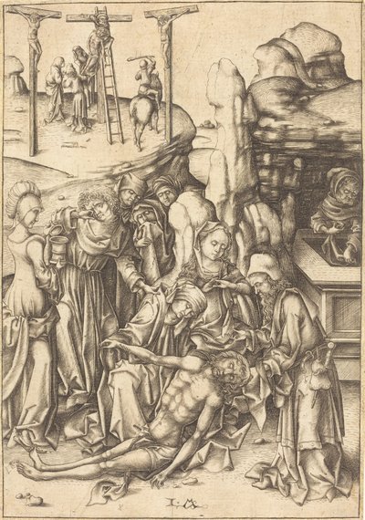 Ağlama, c. 1480. by Israhel van Meckenem