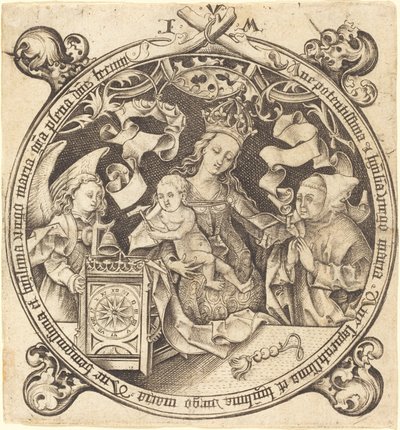 Saatli Madonna by Israhel van Meckenem