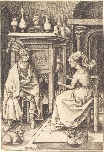 Spinner Ziyareti, c. 14951503. by Israhel van Meckenem