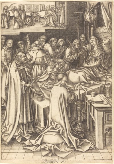 Bakirenin Ölümü by Israhel van Meckenem after Hans Holbein the Elder