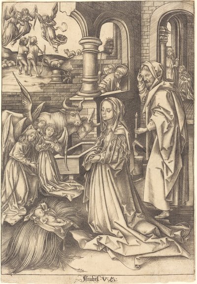 Doğuş by Israhel van Meckenem after Hans Holbein the Elder