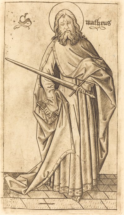 Aziz Paul (?) veya Aziz Matta (?) by Israhel van Meckenem after Master E.S.