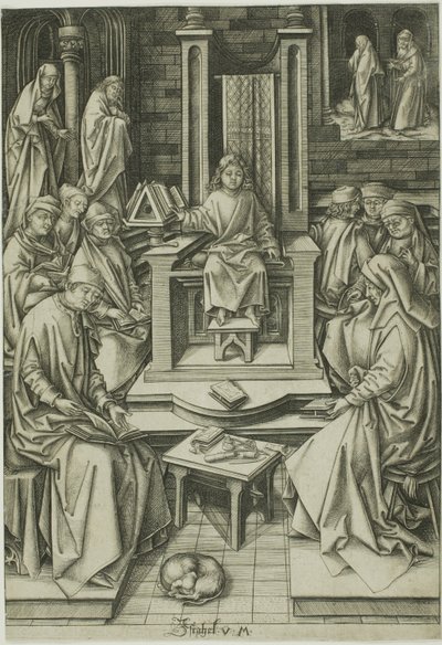 İsa Doktorlar Arasında by Israhel van Meckenem the younger