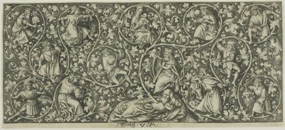 Yesse Ağacı Süslemesi by Israhel van Meckenem the younger